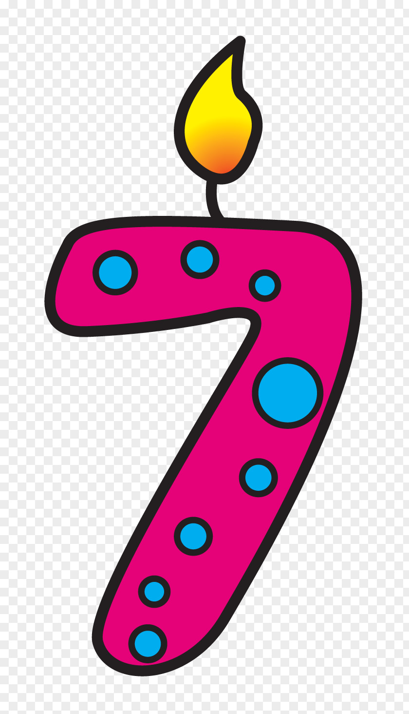 7 Number Rakam Clip Art PNG