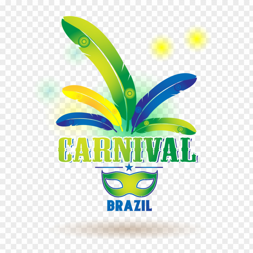 Carnival Party Green Mask With Feather In Rio De Janeiro Brazilian PNG