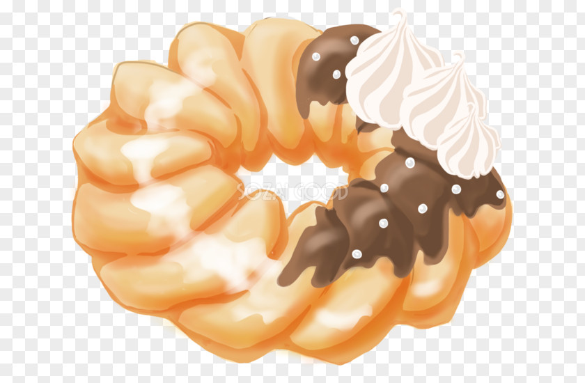 350dpi Donuts Cruller Food Sweet Roll Bread PNG