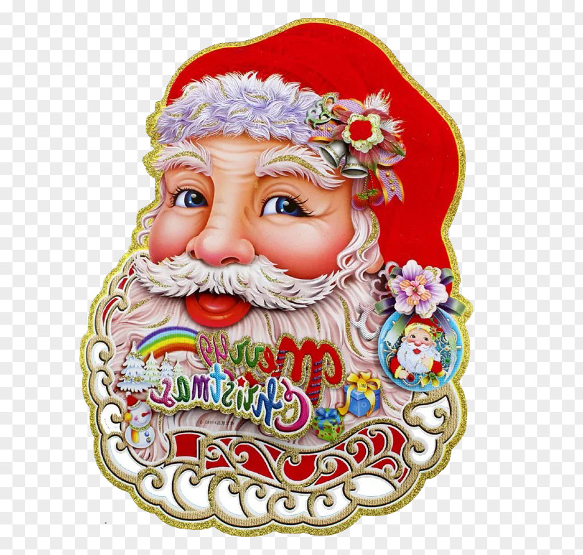 Santa Sticker Claus Christmas Ornament Tree PNG