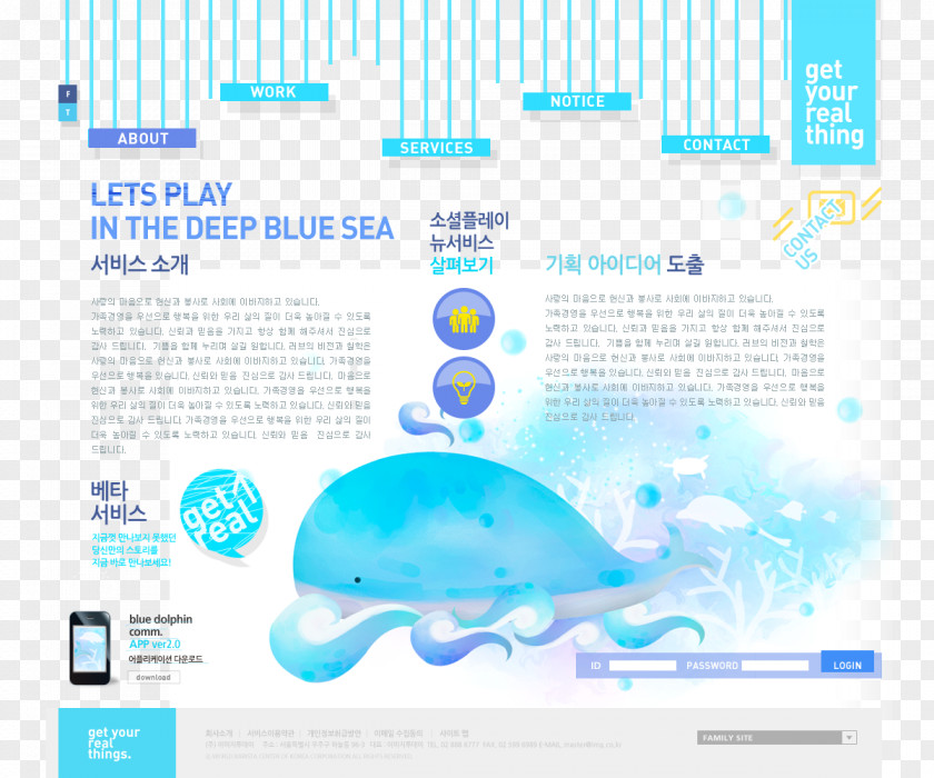 Whale Poster Web Page Cartoon PNG