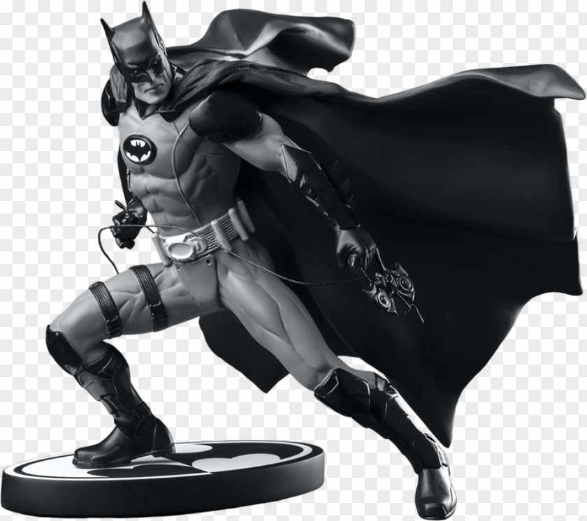 Batman Black And White Penguin Statue DC Comics PNG