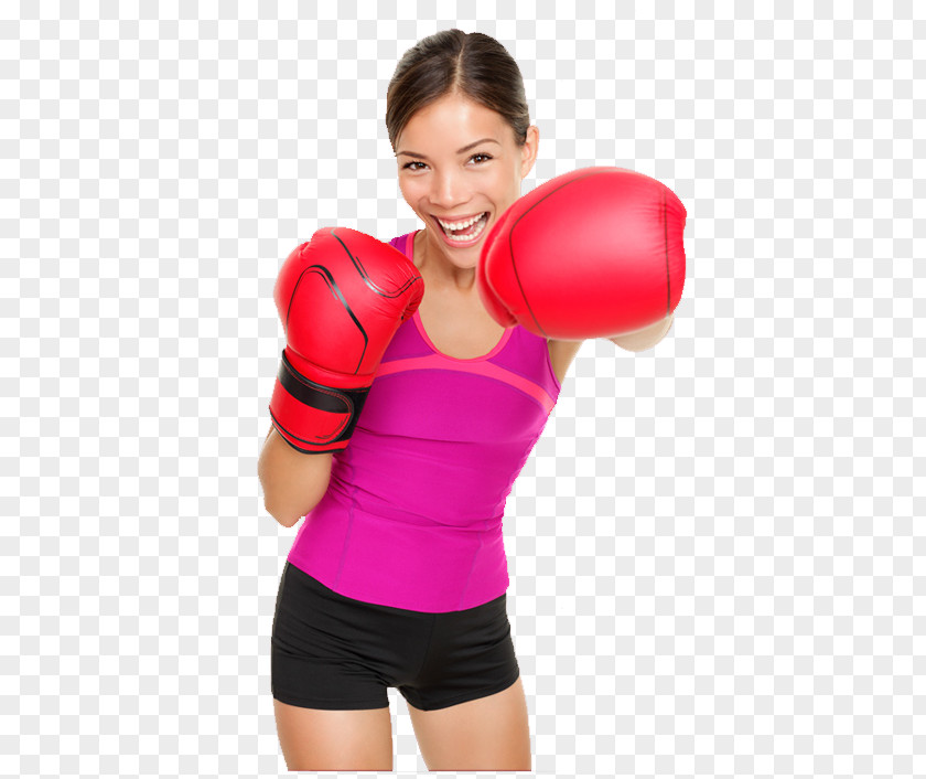 Boxing Glove Women's Physical Fitness Kickboxing PNG