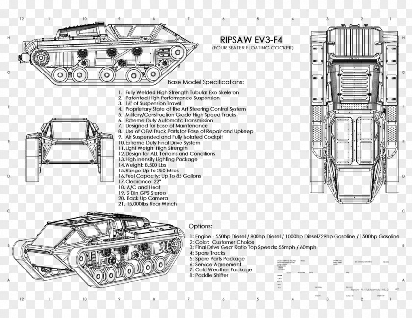 Mud Tracks Ripsaw Drawing Tank Car Howe & Technologies PNG