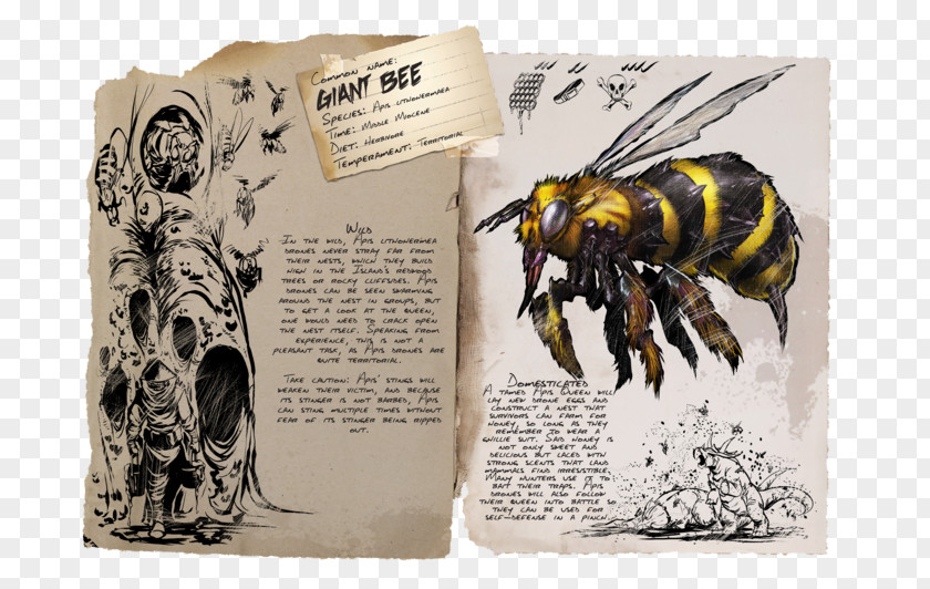 Bee ARK: Survival Evolved Western Honey Beehive Queen PNG