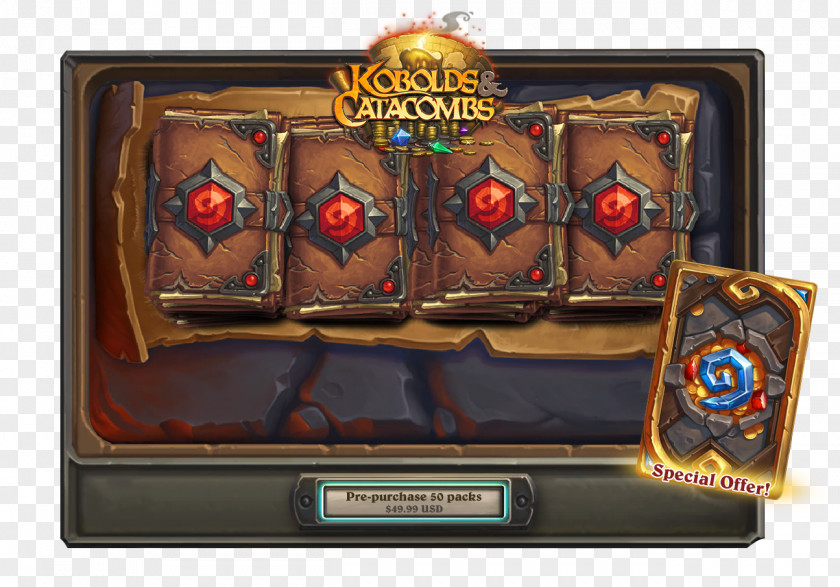 Hearthstone Kobold Catacombs Digital Collectible Card Game PNG