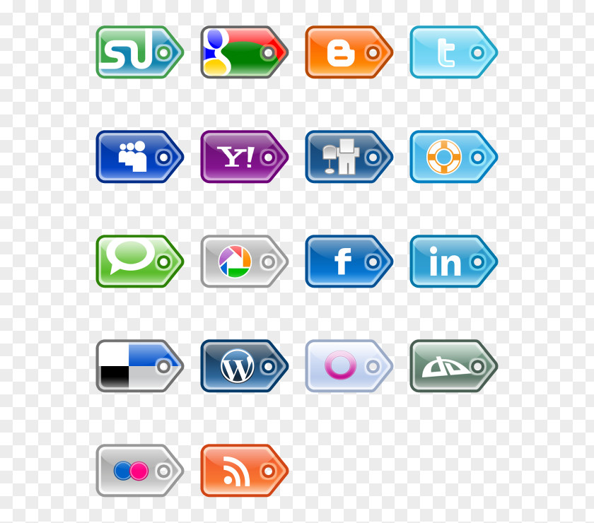 Social Media Tag Folksonomy PNG