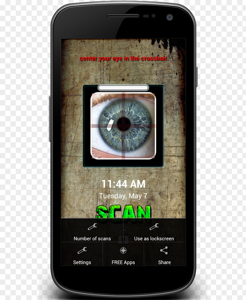 Android Eye Scanner Simulator Mobile Phones Non-blocking Algorithm PNG