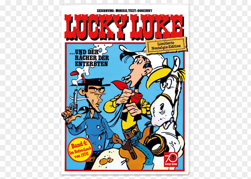 LUCKY LUKE Comics Cartoon Text Donald Duck Pocket Books Character PNG