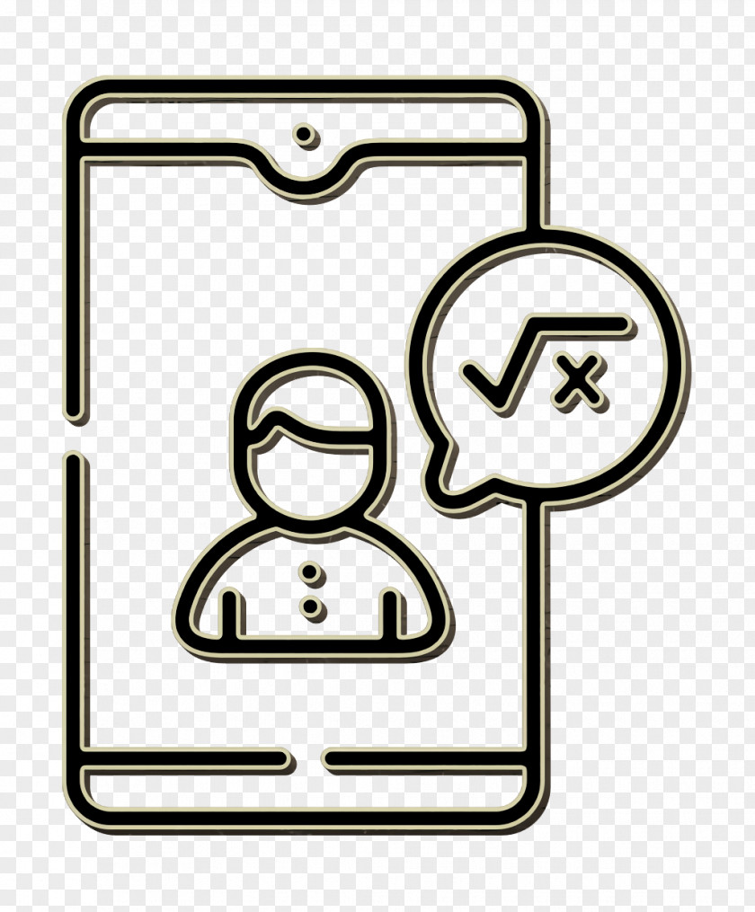 Mobile Phone Icon Maths Online Learning PNG