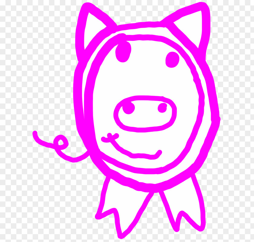 Smiley Snout Line Clip Art PNG