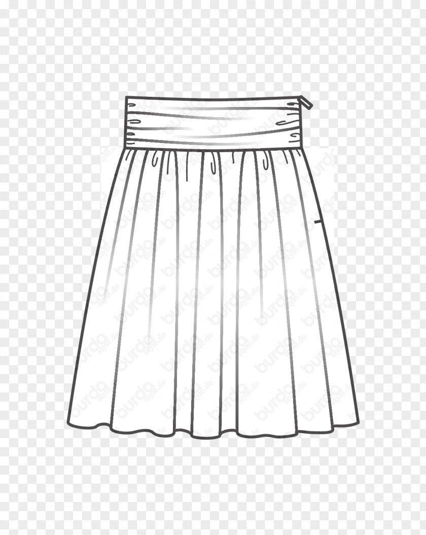 Technical Drawing Skirt Burda Style Fashion Bund Pattern PNG