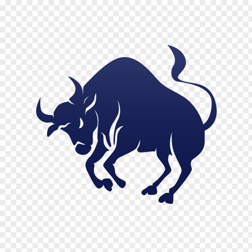 Bull Horn Bovine Logo Stencil PNG