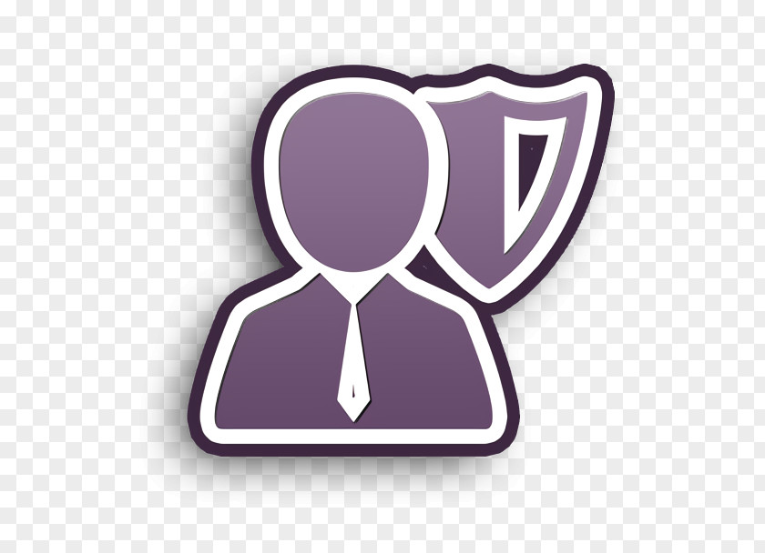 Business Icon Shield Businessman With PNG