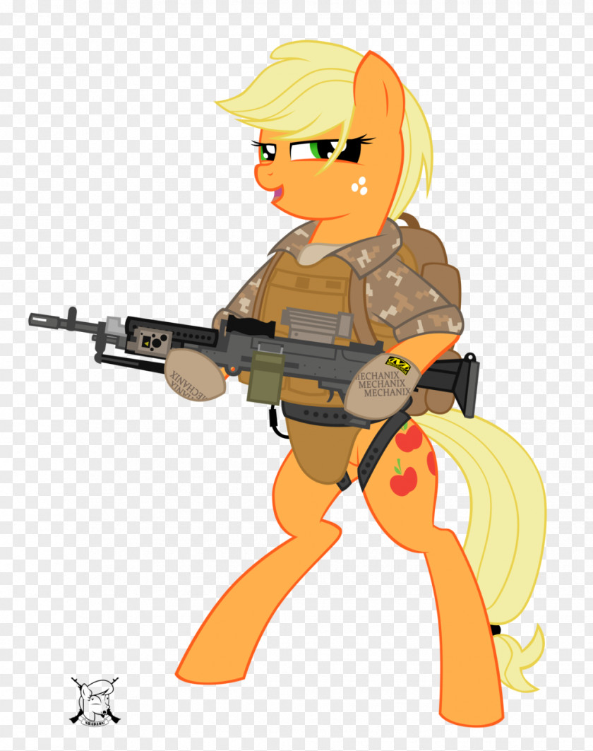 Gun Cartoon Applejack Pinkie Pie Military Rainbow Dash Equestria PNG