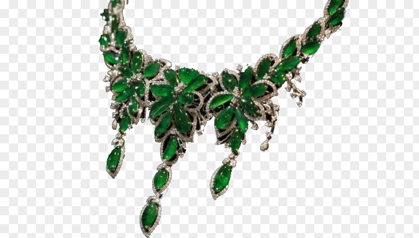Emerald Necklace Diamond PNG