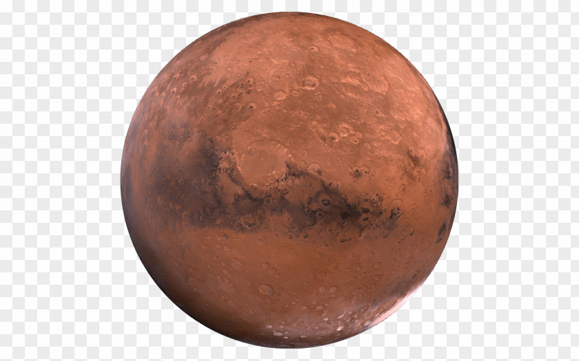 Mars Planet Copper Sphere PNG
