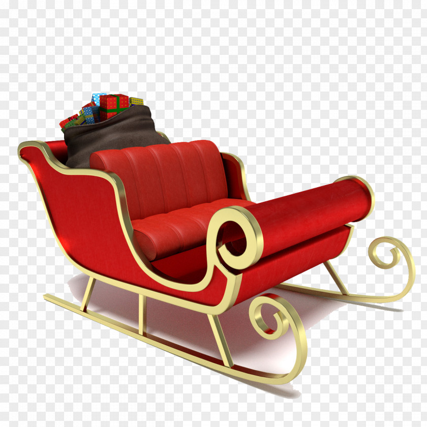 Sleigh Photo Santa Clauss Reindeer Sled Stock Photography PNG