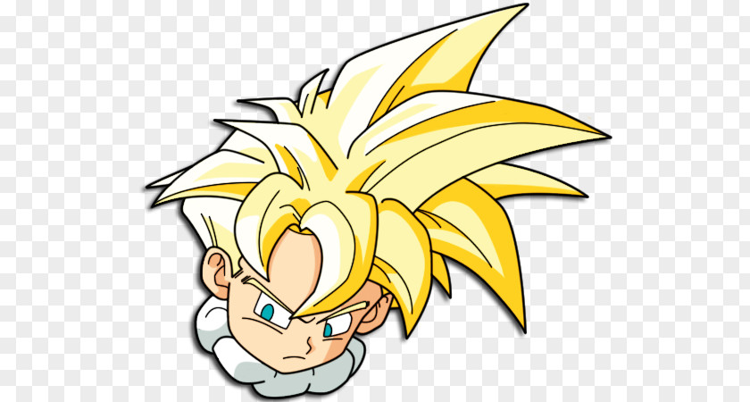 Super Saiyan Hair Gohan Line Art PNG