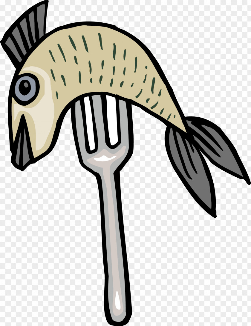 Fork And Fish Tableware PNG