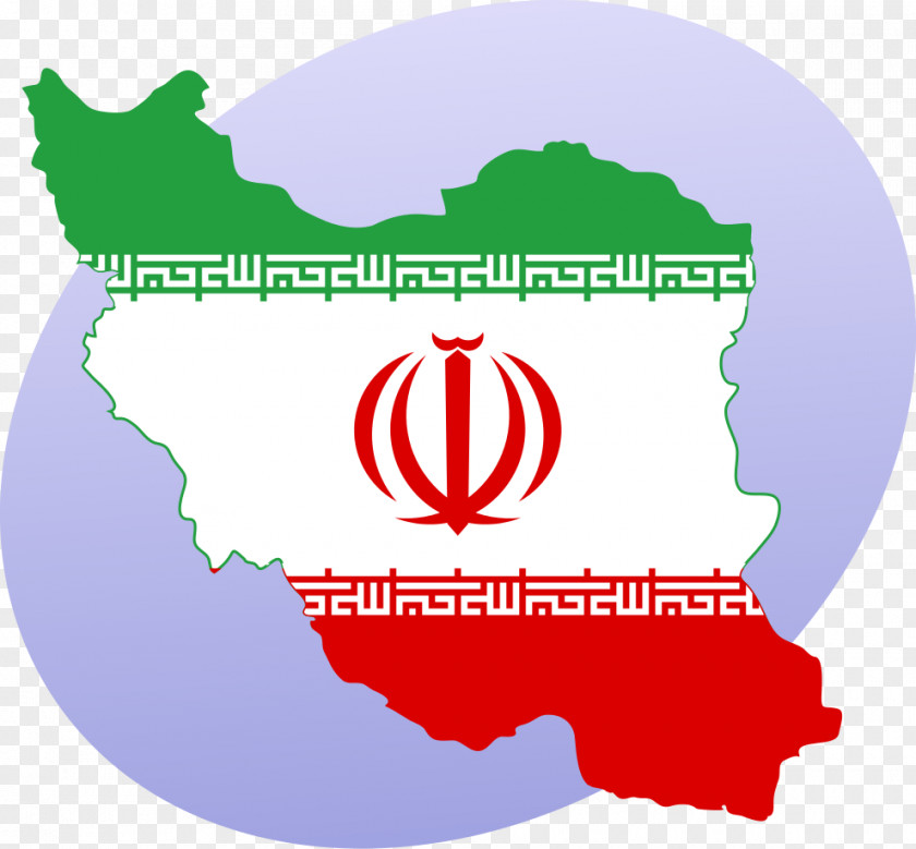 Map Flag Of Iran Vector PNG