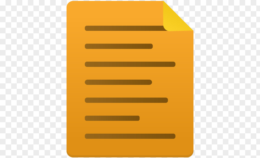 Note Square Angle Material Yellow PNG