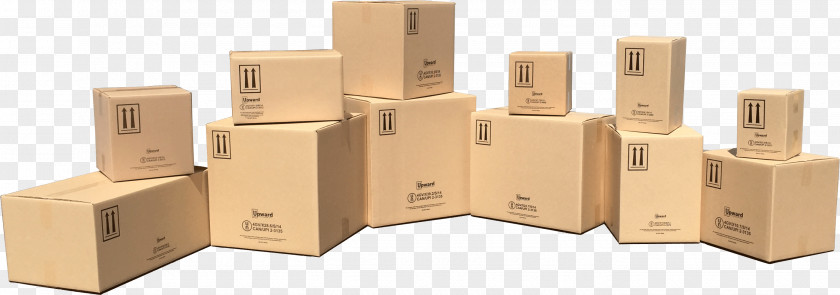 Packaging Cardboard Box And Labeling Courier Dangerous Goods PNG