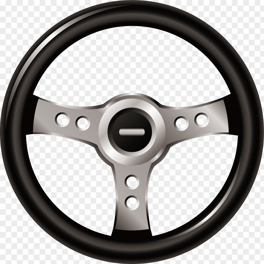 Black Steering Wheel Car Toyota Driving PNG