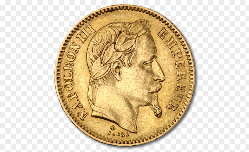 Gold Coin Numismatics Franc PNG