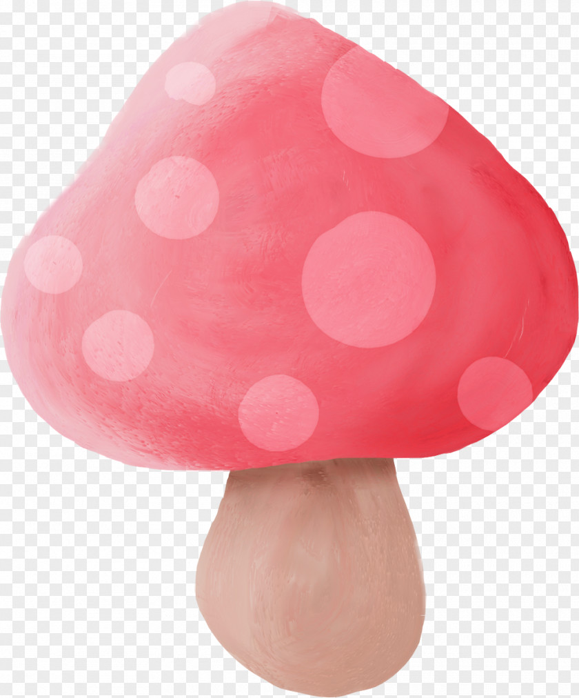 Hand-painted Pink Mushrooms Mushroom Computer File PNG