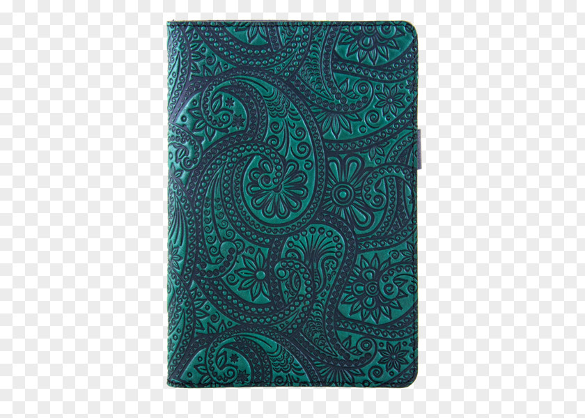 Paisley Motif Leather Carving Notebook Pen PNG