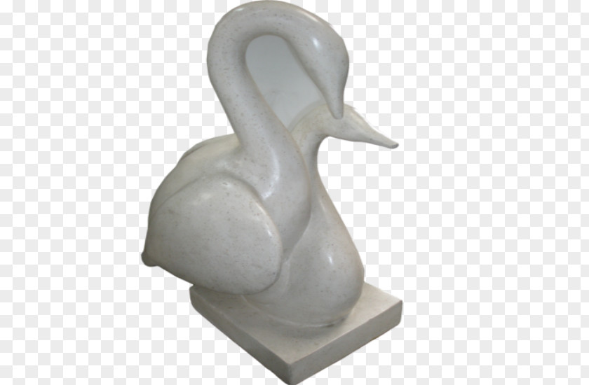 Stone Statue Terrazzo Sculpture Duck Cygnini PNG