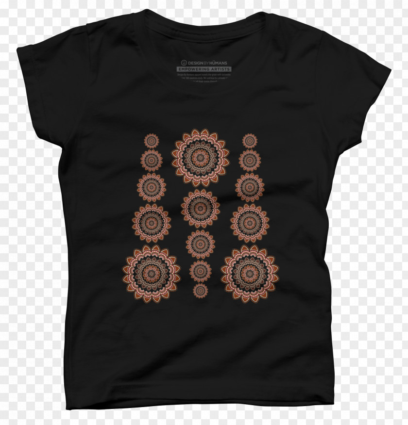 Bohemian T-shirt Sleeve Brown Brand PNG