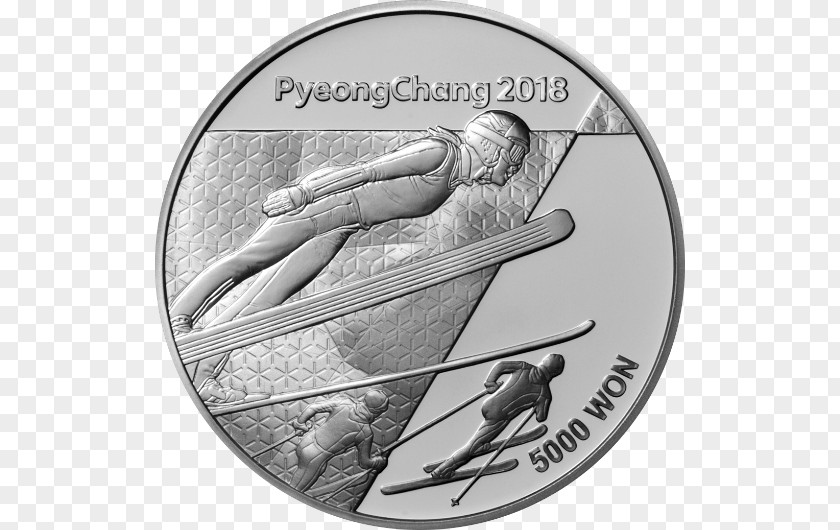 Coin PyeongChang 2018 Olympic Winter Games Commemorative Pyeongchang County PNG