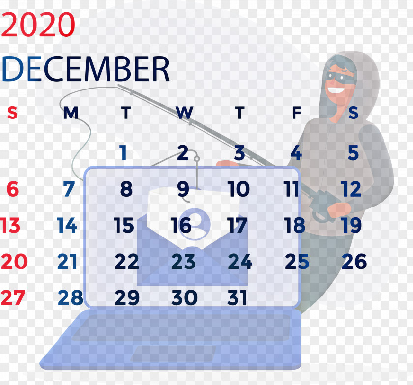 December 2020 Printable Calendar PNG