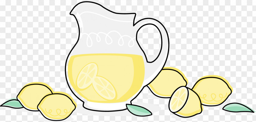 Lemon Juice Lemonade Iced Tea Pitcher Clip Art PNG