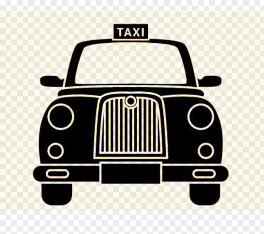 Retro Taxi Share Checker Yellow Cab Transport PNG