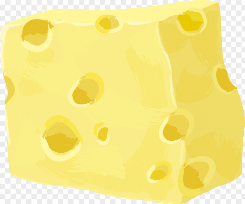 Hand Painted Yellow Cheese Pizza PNG