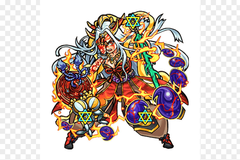 Monster Strike Izanami Tsukuyomi-no-Mikoto Kushinadahime PNG