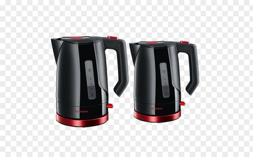 Product Kind Kettle Black Severin Elektro Electric Kitchen Home Appliance PNG