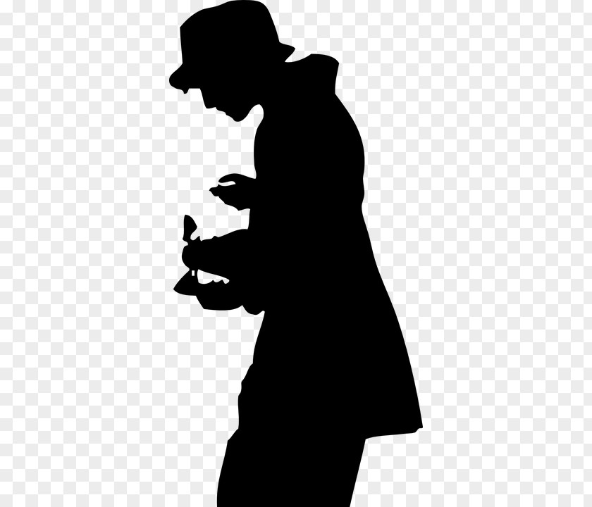Silhouette Top Hat Clip Art PNG