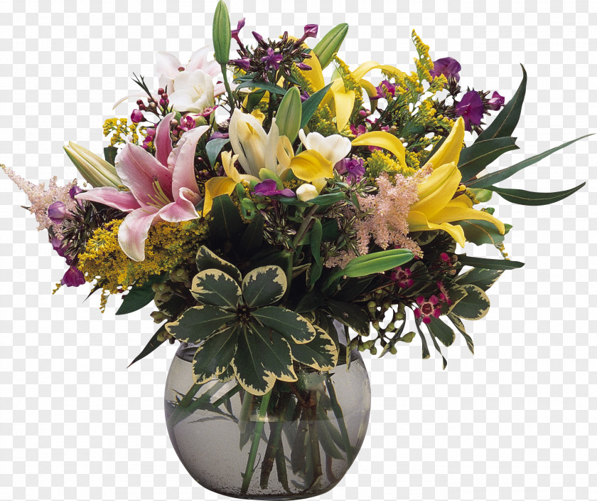 Vase Flower Bouquet Cut Flowers PNG