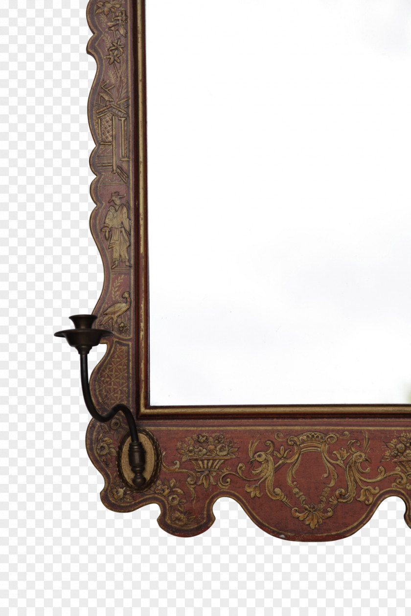 Chinoiserie Furniture Antique Mirror Picture Frames Angle PNG