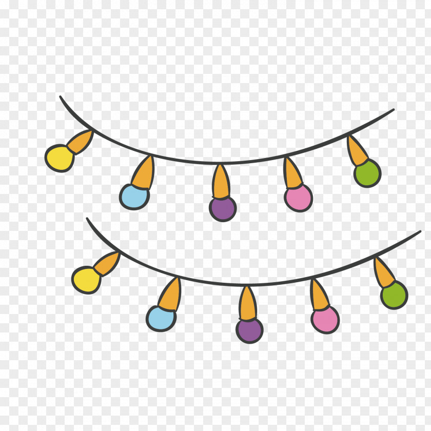 Color Lamp Beads Light Cartoon PNG