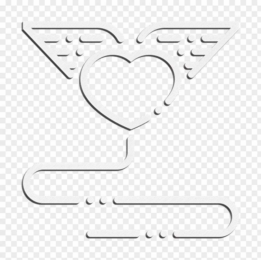 Heart Icon Angel Love PNG