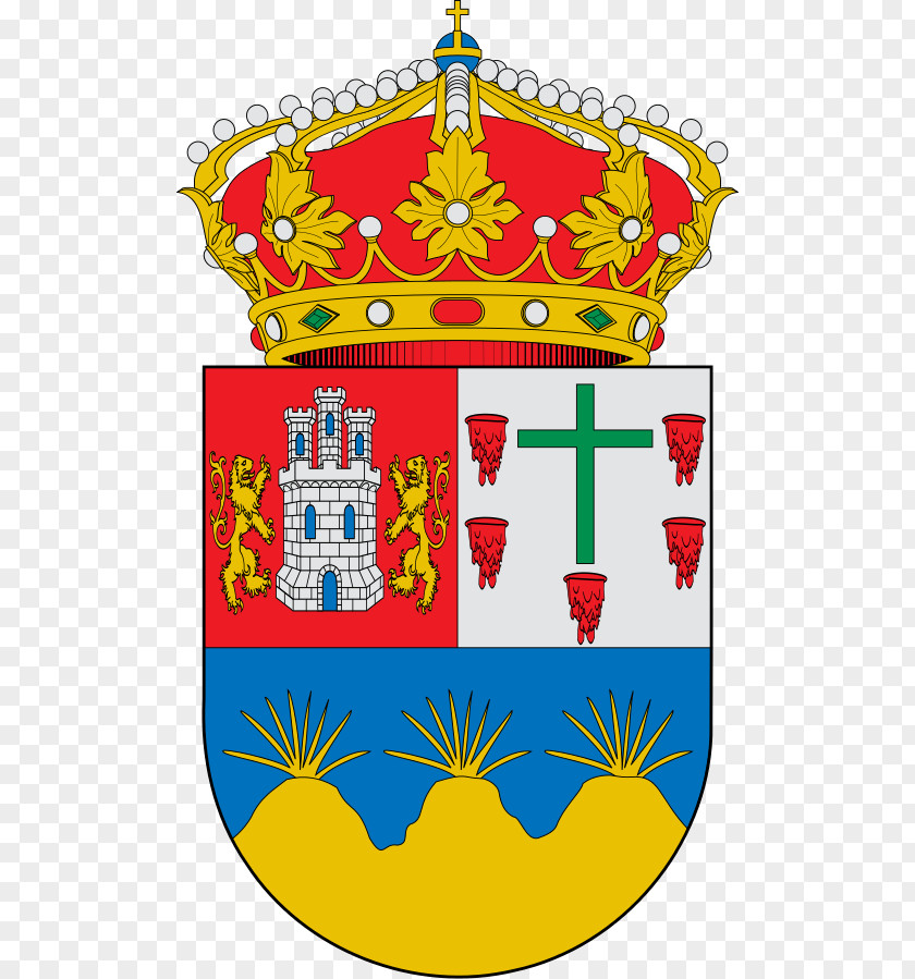 Lions Serranillos Del Valle Escutcheon Coat Of Arms Spain Crest PNG