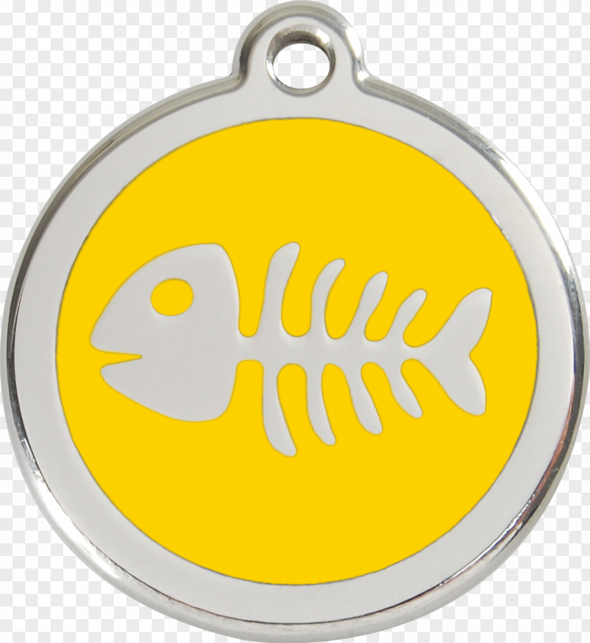 Red Fish Cat Dingo Dog Pet Tag Steel PNG