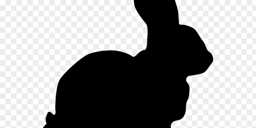 Silhouette Rabbit Clip Art PNG