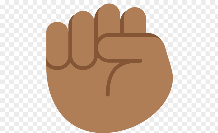 United States Raised Fist Emoji Dark Skin PNG