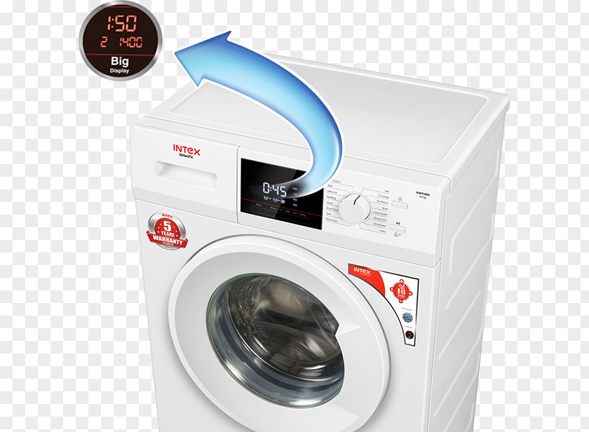 Washing Machines Laundry Clothes Dryer Display Device PNG